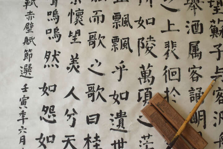 2022年夏日练字抄录苏轼《赤壁赋》节选